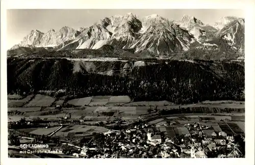 21645 - Steiermark - Schladming mit Dachstein , Panorama - gelaufen 1950