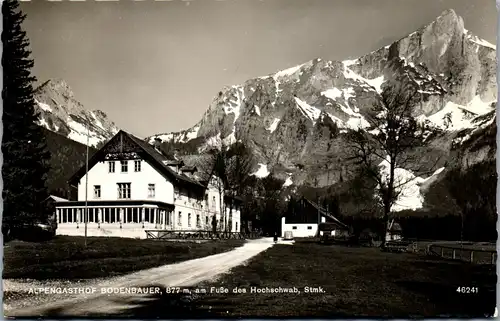 21648 - Steiermark - St. Ilgen , Thörl , Gasthof Bodenbauer , Hochschwab - gelaufen 1957