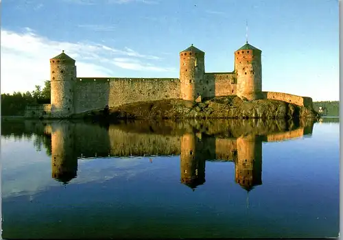21653 - Finnland - Savonlinna , Olavinlinna Castle - gelaufen 2002