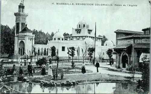 21667 - Frankreich - Marseille , Exposition Coloniale , Palais de l' Algerie - nicht gelaufen