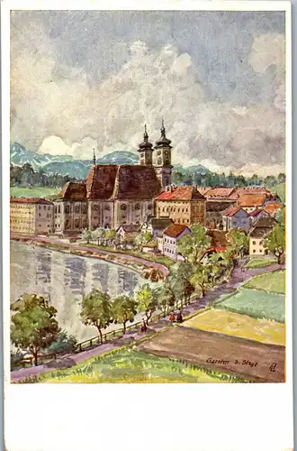 21674 - Künstlerkarte - Garsten bei Steyr , signiert - nicht gelaufen