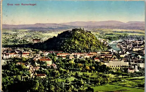 21679 - Steiermark - Graz vom Rainerkogel - gelaufen 1913