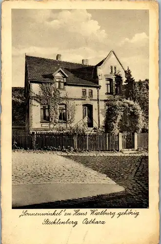 21692 - Deutschland - Stecklenberg , Haus Wartburg , Ostharz , Sonnenwinkel - nicht gelaufen