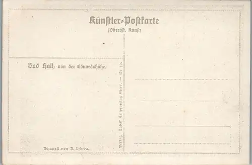 21694 - Künstlerkarte - Bad Hall , Eduardshöhe , signiert Alois Lebeda - nicht gelaufen