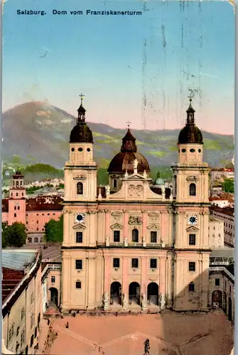 21697 - Salzburg - Dom vom Franziskanerturm - gelaufen