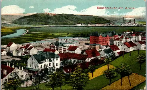 21703 - Deutschland - Saarbrücken , St. Arnual - gelaufen 1919