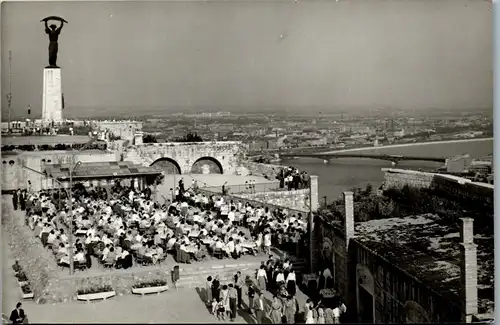 21712 - Ungarn - Budapest , Citadella terasz , Zitadelle Terrasse - gelaufen 1962