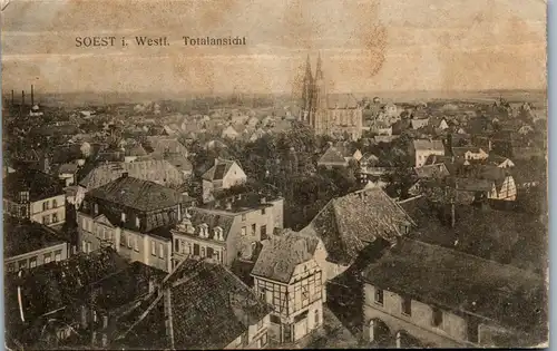 21718 - Deutschland - Soest in Westfalen , Totalansicht - gelaufen 1917