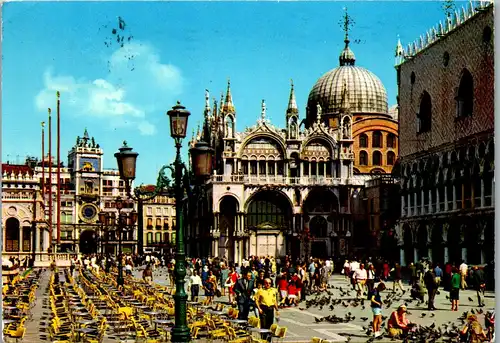 21732 - Italien - Venezia , S. Marco , La piazzetta - gelaufen 1977