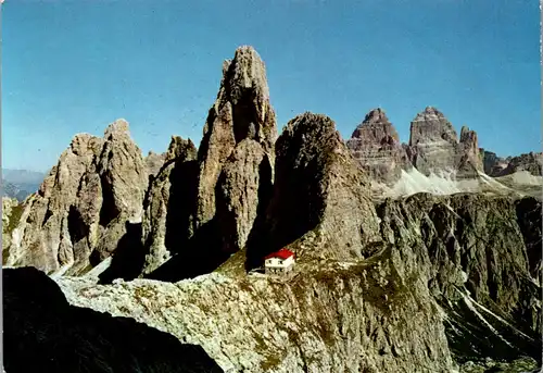 21736 - Italien - Cadini di Misurina , Rifugio Fonda Savio , Torre Wundt , Tre Cime di Lavaredo  - gelaufen 1983