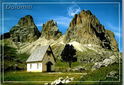 21751 - Italien - Passo Sella , Sellajoch , Veduta verso il Gruppo del Sassolungo , Langkofelgruppe - nicht gelaufen