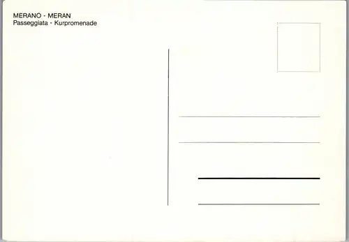 21757 - Italien - Meran , Kurpromenade , Passeggiata  - nicht gelaufen