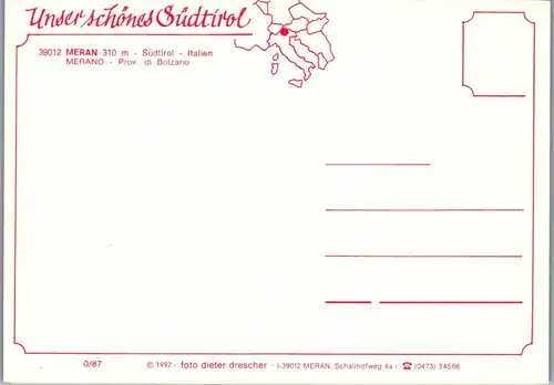 21772 - Italien - Meran , Burggrafenamt - nicht gelaufen