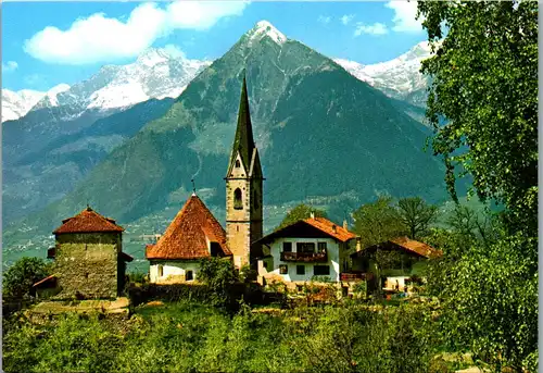 21777 - Italien - St. Georgen , S. Giorgio , Schenna , Scena gegen Mutspitze u. Tschigat , Cima Muta - nicht gelaufen