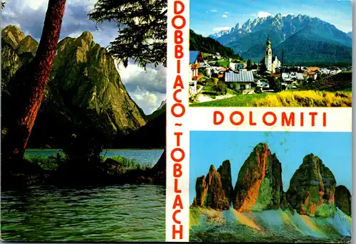 21799 - Italien - Dobbiaco , Toblach , Lago , Toblacher See , Drei Zinnen - gelaufen