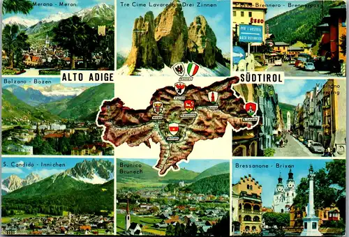 21804 - Italien - Alto Adige , Mehrbildkarte - nicht gelaufen