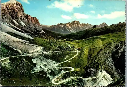 21807 - Italien - Strada delle Dolomiti , Passo Falzarego , Gruppo del Sorapis - gelaufen 1965
