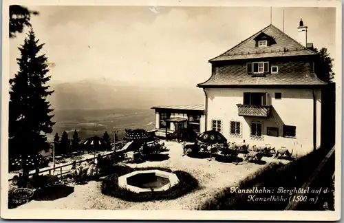 21822 - Kärnten - Kanzelbahn , Berghotel auf der Kanzelhöhe - gelaufen 1930