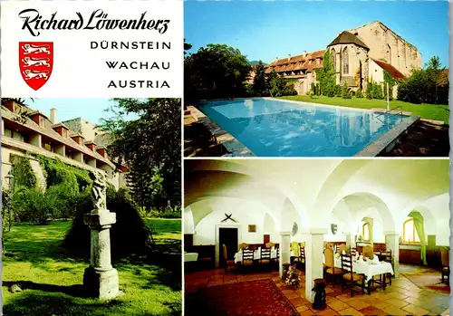 21842 - Niederösterreich - Dürnstein in der Wachau , Hotel Restraurant Richard Löwenherz - nicht gelaufen