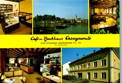 21849 - Oberösterreich - Ottensheim , Cafe u. Backhaus Casagrande - gelaufen