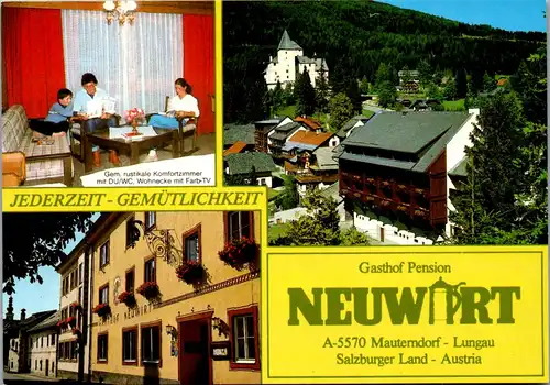 21881 - Salzburg - Mauterndorf im Lungau , Gasthof Neuwirt , Fam. Pfeifenberger - nicht gelaufen