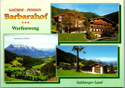 21889 - Salzburg - Werfenweng , Gasthof Pension Barbarahof , Familie Weissacher , Salzburger Land - gelaufen