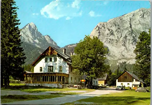 21896 - Steiermark - Aflenz , Thörl , St. Ilgen , Gasthaus Bodenbauer , Auto , Käfer - gelaufen 1970