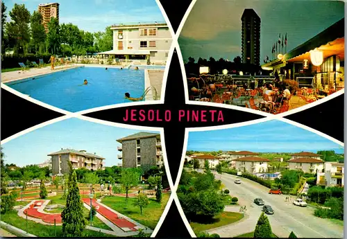 21955 - Italien - Jesolo , Pineta , Mehrbildkarte - gelaufen 1987