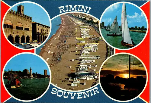 21962 - Italien - Rimini , Mehrbildkarte - nicht gelaufen
