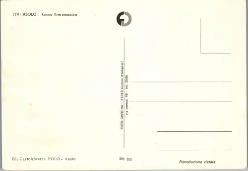 21967 - Italien - Asolo , Rocca Preromanica - nicht gelaufen