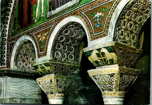 21990 - Italien - Ravenna , Basilica di S. Vitale , Capitelli - nicht gelaufen