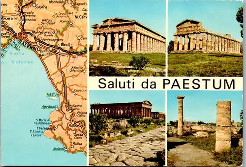 21991 - Italien - Paestum , Mehrbildkarte - nicht gelaufen