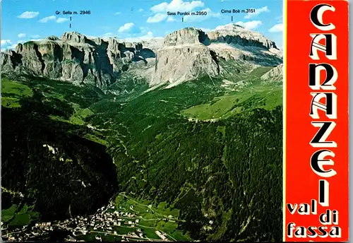 22002 - Italien - Canazei , Val di Fassa , Gr. Sella , Sass Pordoi , Cima Boe - nicht gelaufen