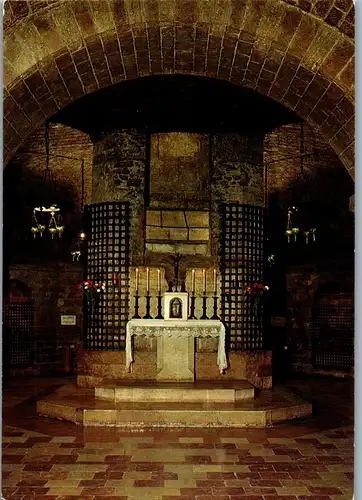 22004 - Italien - Assisi , Basilica di San Francesco , Tomba del santo , Grab des Heiligen - nicht gelaufen