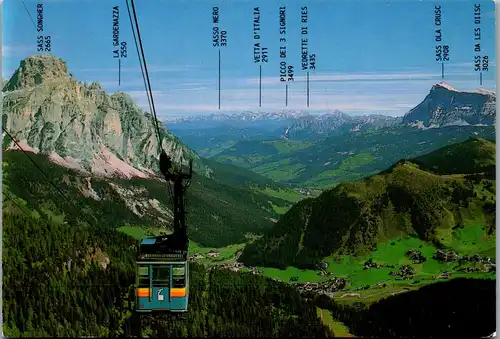 22007 - Italien - Corvara , Val Badia , Funivia Boe , Gadertal , Seilbahn , Sasso Nero - nicht gelaufen