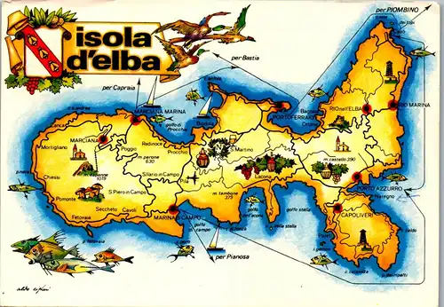 22022 - Italien - Isola d' Elba - gelaufen 1981