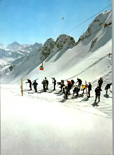 22041 - Italien - Marmolada verso il Pelmo , Ski , Seilbahn - gelaufen 1973
