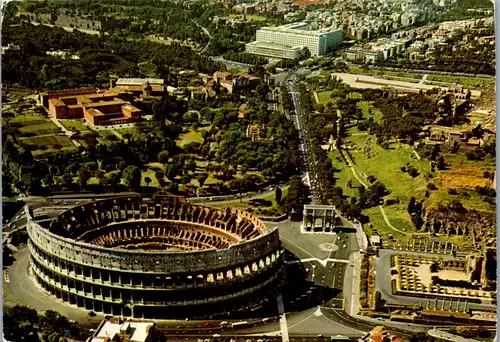 22048 - Italien - Rom , Veduta aerea del Coloseo , Kolosseum - gelaufen 1973