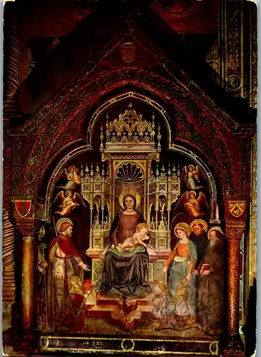 22050 - Italien - Verona , Chiesa S. Anastasia , Capella Pellegrini , Madonna e Santi - nicht gelaufen