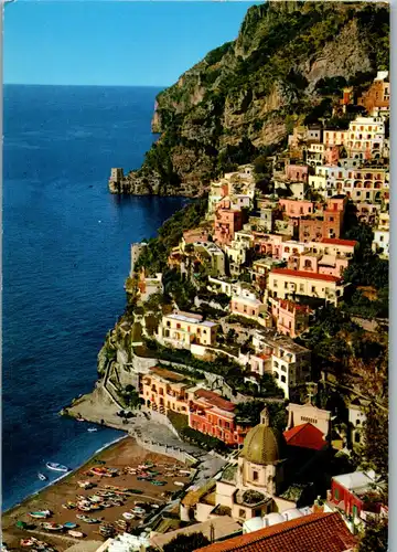 22052 - Italien - Positano , Panorama - gelaufen