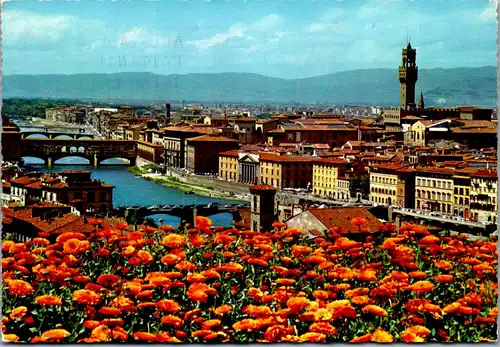 22053 - Italien - Firenze , Scorcio panoramico - gelaufen 1971