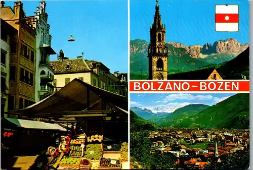22064 - Italien - Bozen , Mehrbildkarte - gelaufen