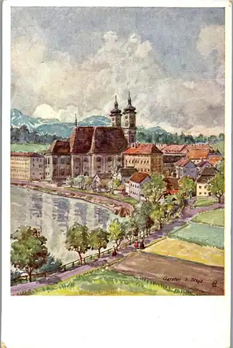 22081 - Künstlerkarte - Oberösterreich , Garsten bei Steyr - nicht gelaufen