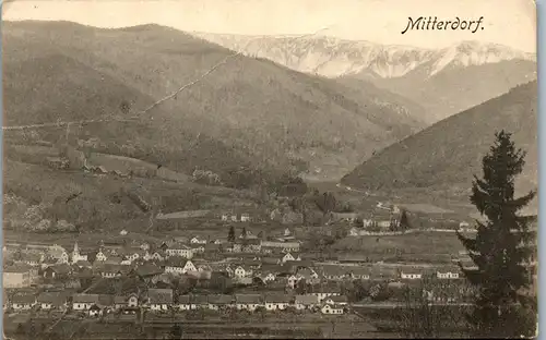 22111 - Steiermark - Mitterdorf im Mürztal , Panorama , Karte leicht beschädigt - gelaufen