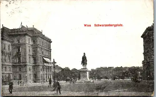 22123 - Wien - Schwarzenbergplatz - gelaufen 1910