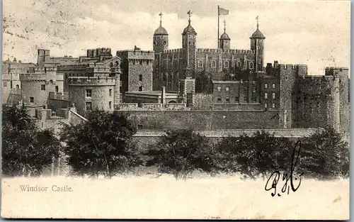 22131 - Großbritannien - Windsor Castle - gelaufen 1904