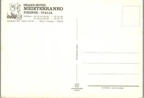 22150 - Italien - Firenze , Grand Hotel Mediterraneo  - nicht gelaufen