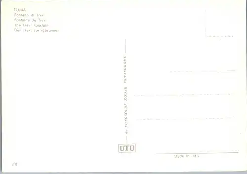 22169 - Italien - Rom , Fontana di Trevi , Brunnen , Springbrunnen - nicht gelaufen