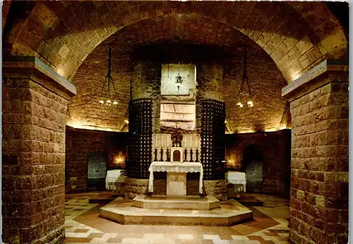 22196 - Italien - Assisi , Basilica di San Francesco , Tomba del santo , Grab des Heiligen Franziskus - gelaufen 1973