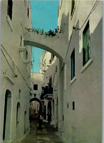 22224 - Italien - Ostuni , Citta Vecchia , Altstadt - gelaufen